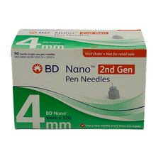 Load image into Gallery viewer, BD Nano Ultra Fine Pen Needles 4mm x 32G - 90 Count