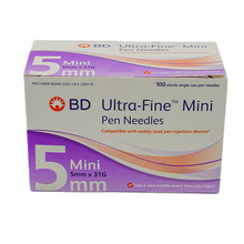Load image into Gallery viewer, BD Ultra Fine Mini Pen Needles 5mm x 31G - 90 Count