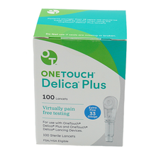 Load image into Gallery viewer, OneTouch Delica Plus Lancets 33G - 100 Count