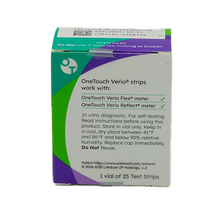 Load image into Gallery viewer, OneTouch Verio Test Strips 25 Count
