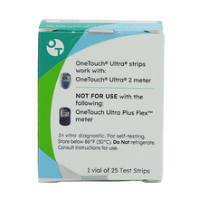 Load image into Gallery viewer, OneTouch Ultra Blue Test Strips 25 Count