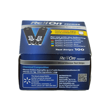 Load image into Gallery viewer, ReliOn Premier Blood Glucose Test Strips - 100 Count