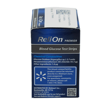 Load image into Gallery viewer, ReliOn Premier Blood Glucose Test Strips - 50 Count