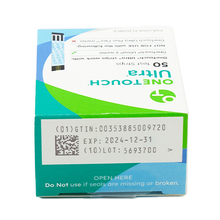 Load image into Gallery viewer, OneTouch Ultra Blue Test Strips 50 Count