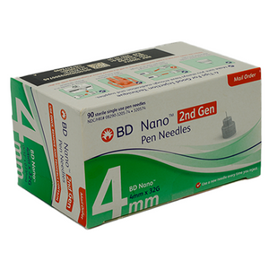 BD Nano Ultra Fine Pen Needles 4mm x 32G - 100 Count