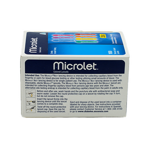 Microlet Colored Lancets 100 Count