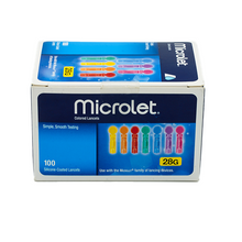 Load image into Gallery viewer, Microlet Colored Lancets 100 Count
