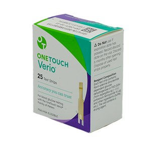 OneTouch Verio Test Strips 25 Count