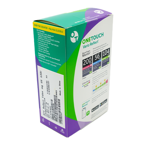 Medidor de glucosa en sangre OneTouch Verio Reflect – RapidRxUSA