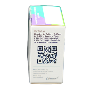 New One Touch VERIO Diabetic Blood Glucose Test Strips 100 Count