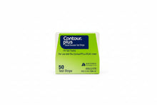Cargar imagen en el visor de la galería, Contour Plus Blood Glucose Test Strips 50 Count for Contour Plus glucose meters
