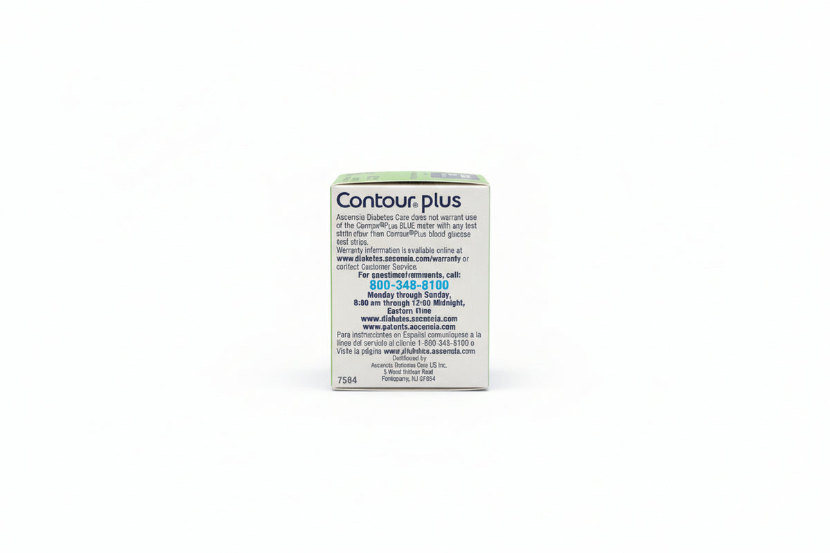 Contour Plus Blood Glucose Test Strips 50 Count | Diabetes Test Strips ...