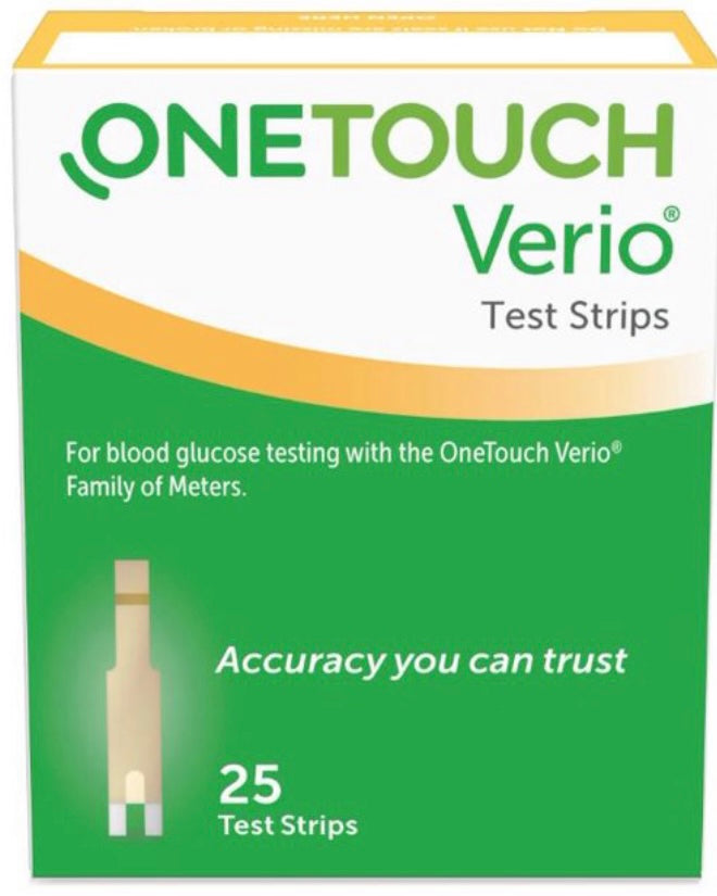 OneTouch Verio Test Strips 25 Count